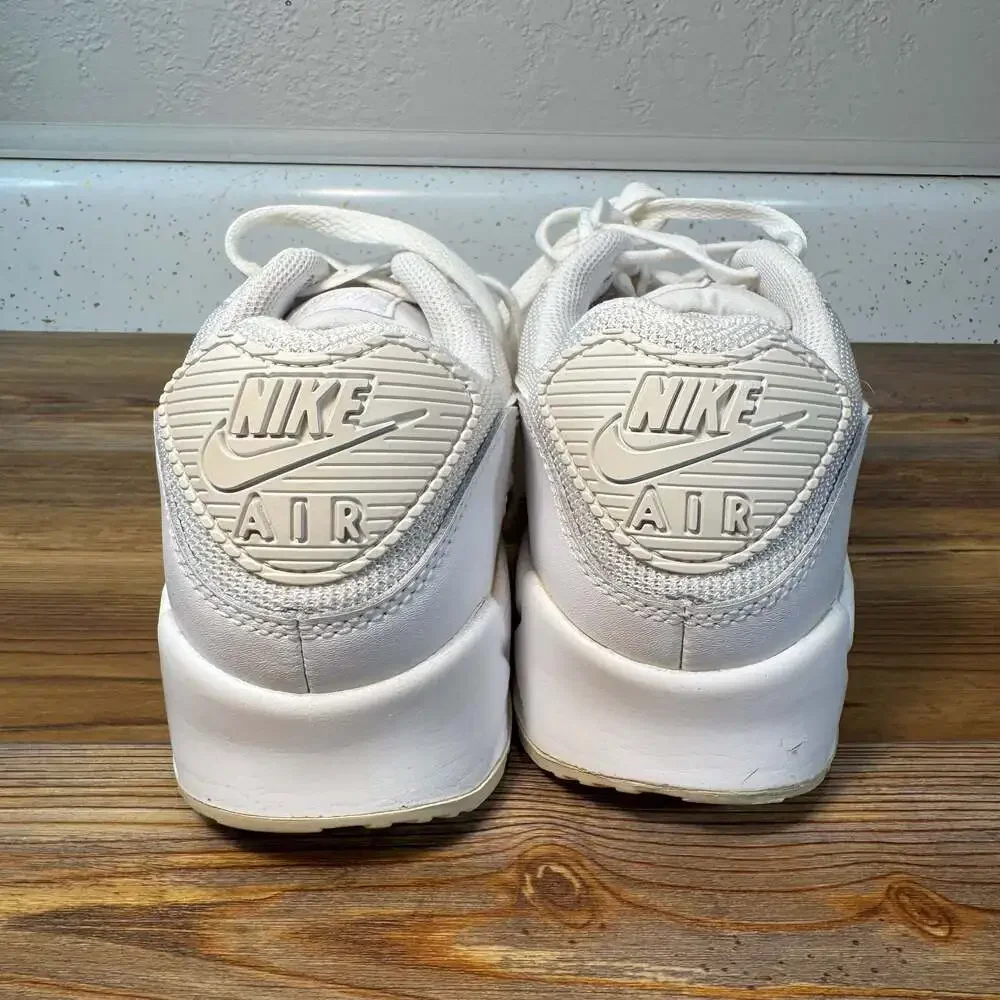 Nike Air Max 90 Triple White Sneakers Men’s Size 8 Women’s 9.5 CN8490-100